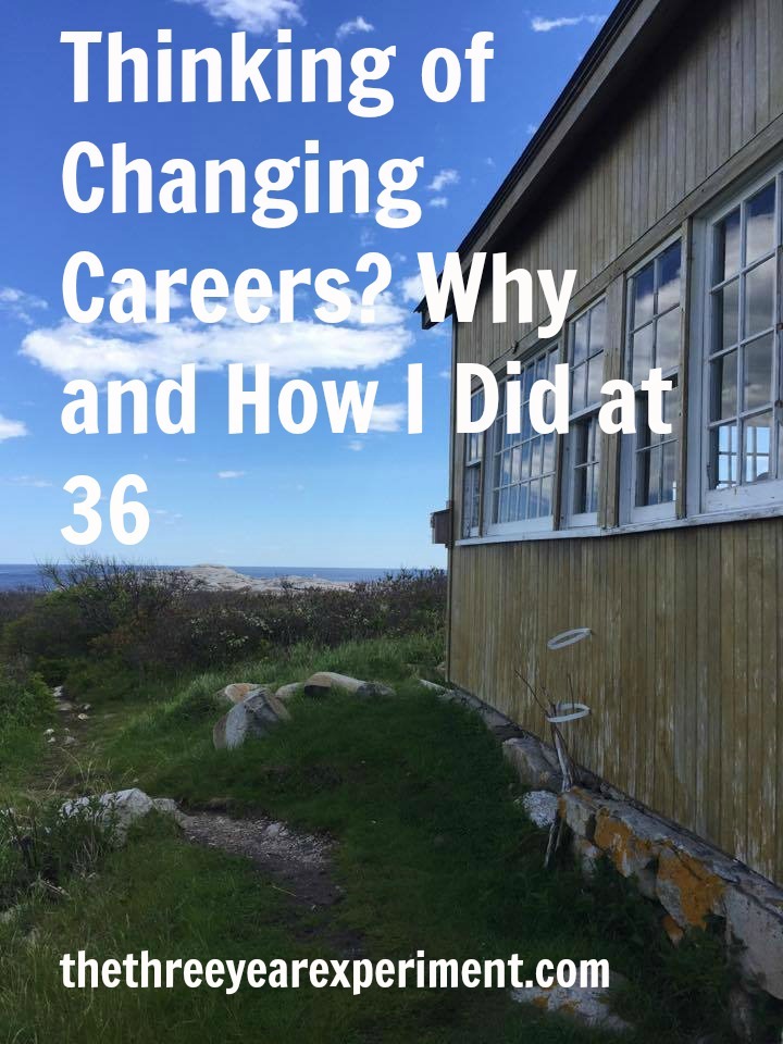 Changing Careers--www.thethreeyearexperiment.com