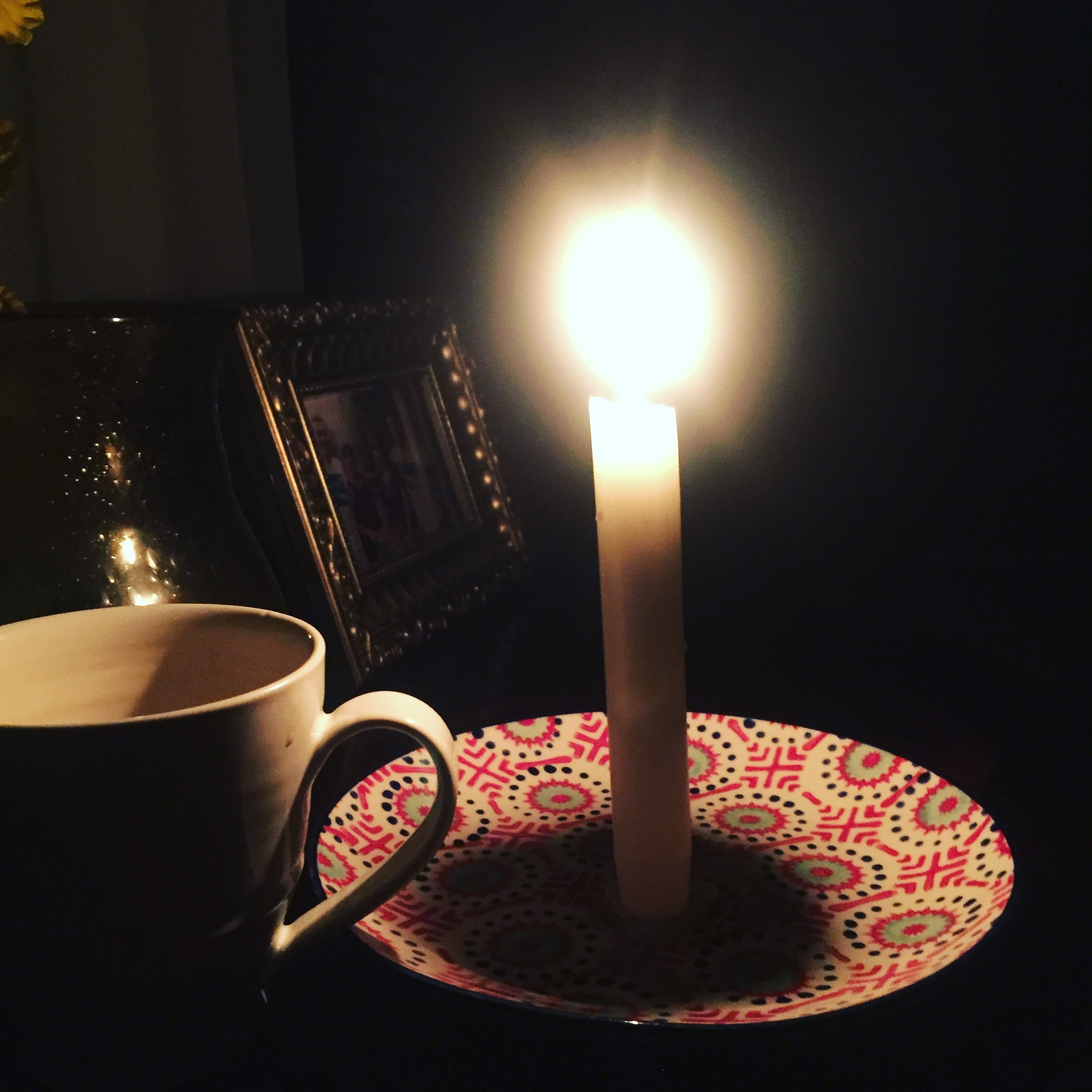 Candlelight coffee--www.thethreeyearexperiment.com