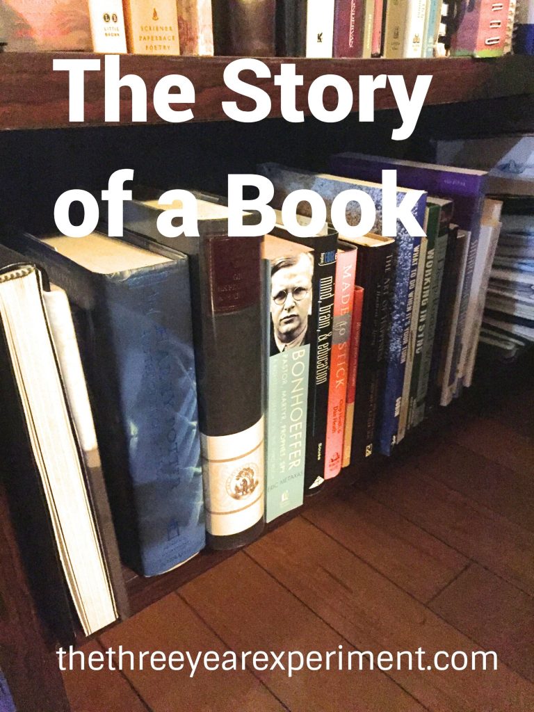 The Story of a Book--www.thethreeyearexperiment.com