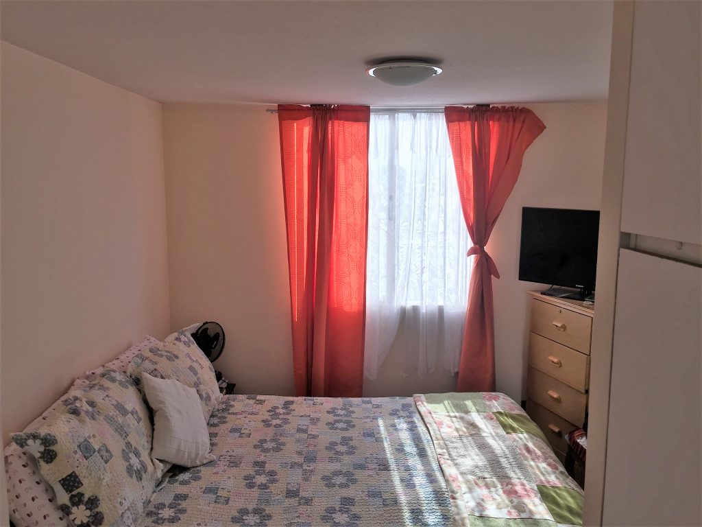 Master bedroom--www.thethreeyearexperiment.com