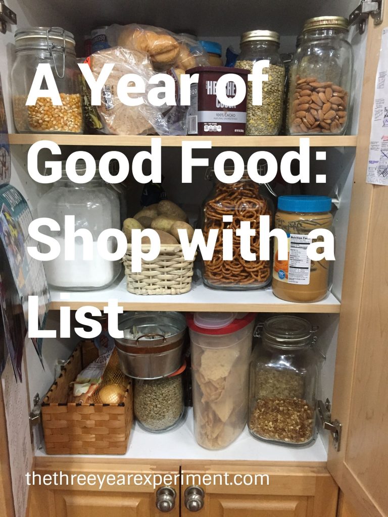 A Year of Good Food List--www.thethreeyearexperiment.com