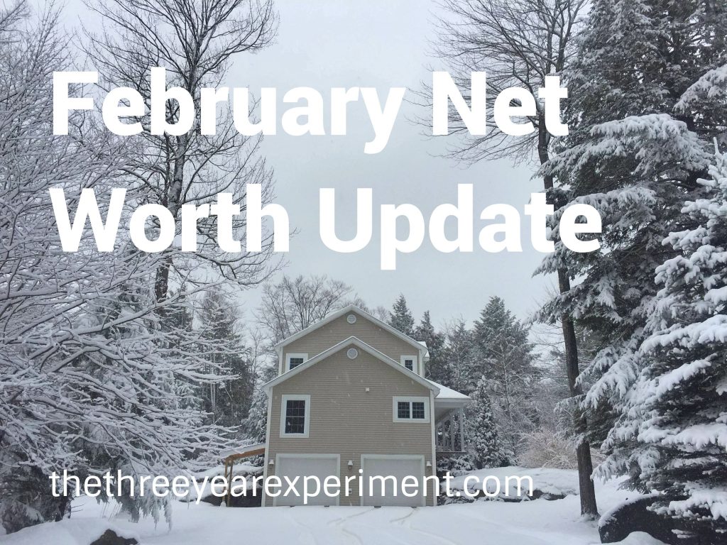 February Net Worth Update--www.thethreeyearexperiment.com