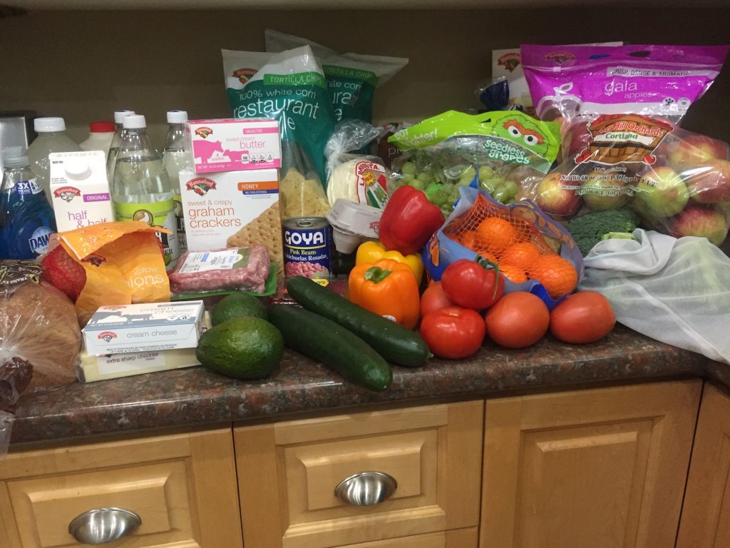 Groceries fruits veggies snacks www.thethreeyearexperiment.com