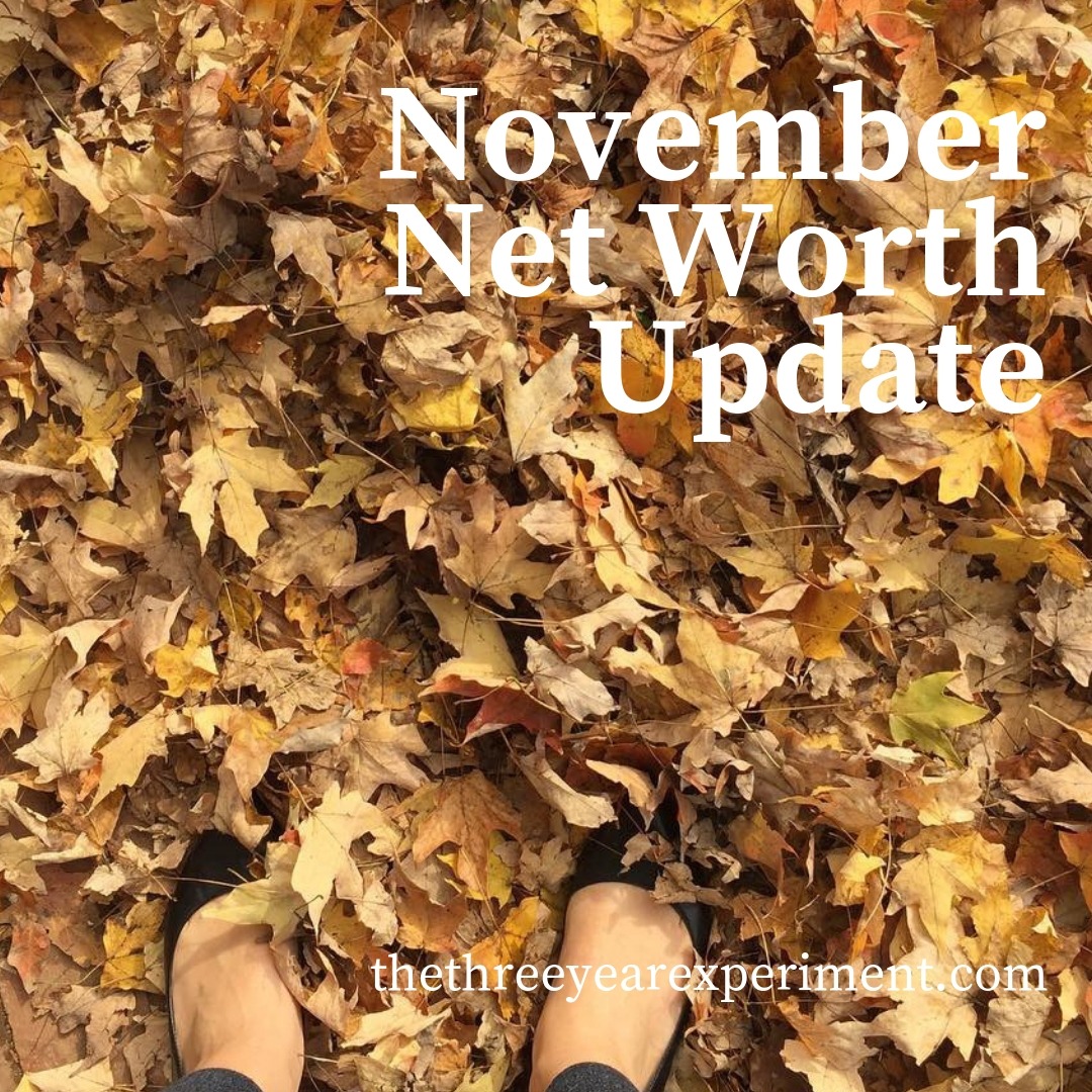 November Net Worth Update www.thethreeyearexperiment.com