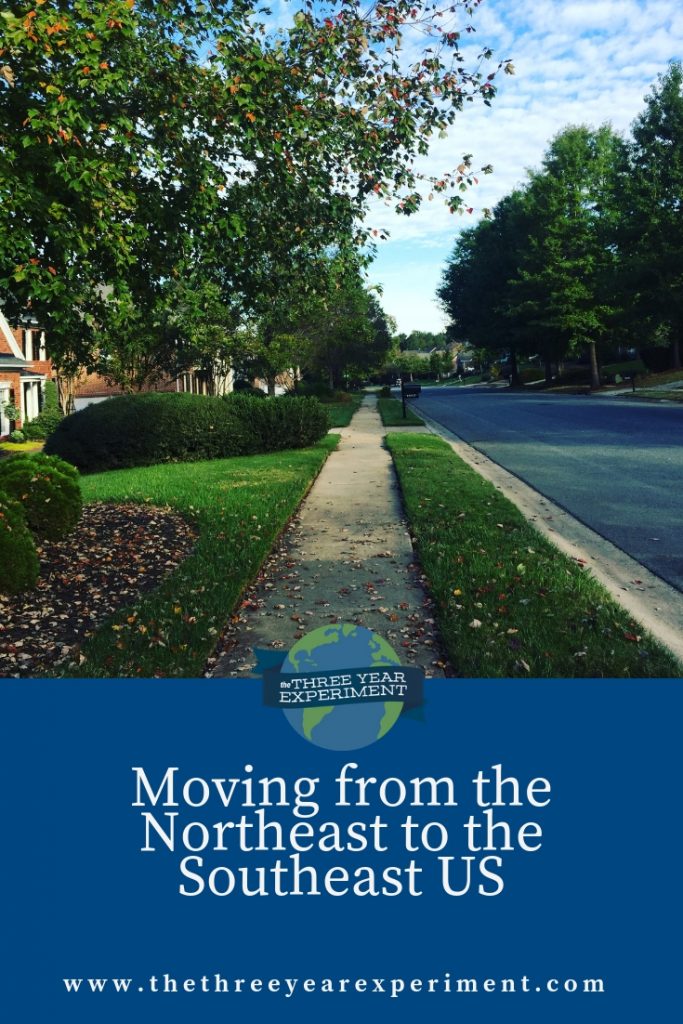 In July, we moved from Northern New England to North Carolina. Here's what it feels like to move 1000 miles South, from schools to friends to exercise. via @lauriethreeyear #moving #locationindependence #remotework #usmove #eastcoastmove 