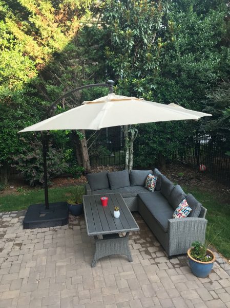 standing patio umbrella