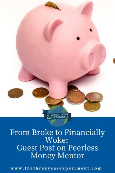 Do you remember a time when you were broke? Not just a temporary "I can't afford X today," but a period where you couldn't afford anything? Click to read the whole story of how we went from broke to Financially Woke on Peerless Money Mentor. #fi #choosefi #debtfree #moneygoals #broke 